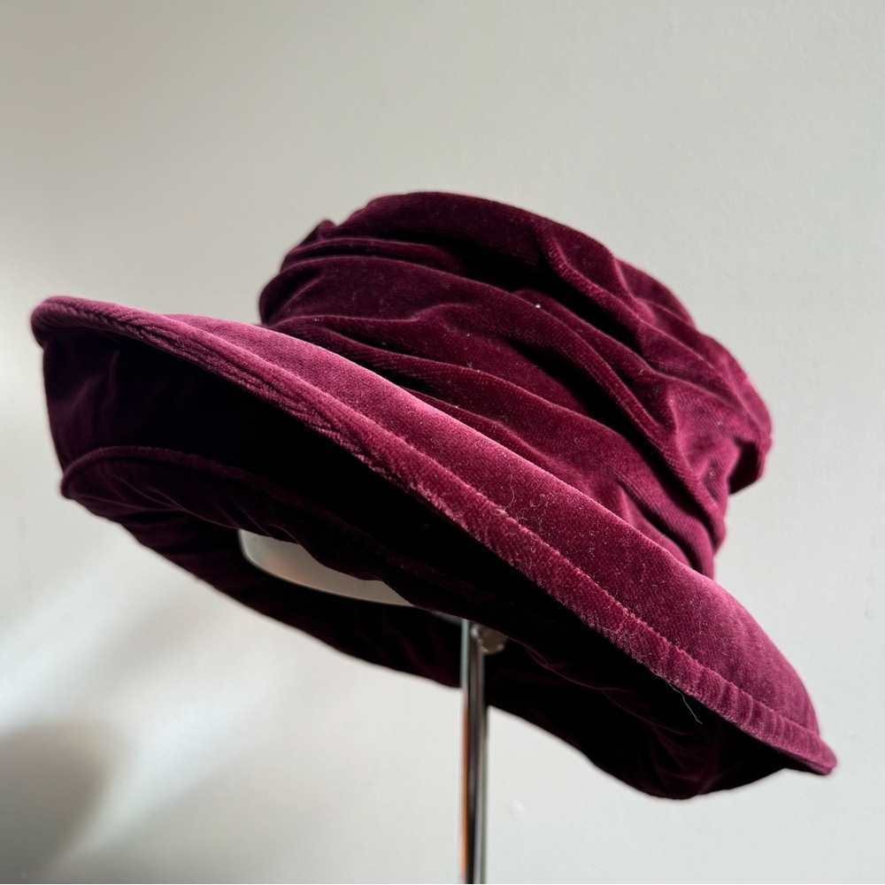Vintage Laura Ashley velvet bucket hat